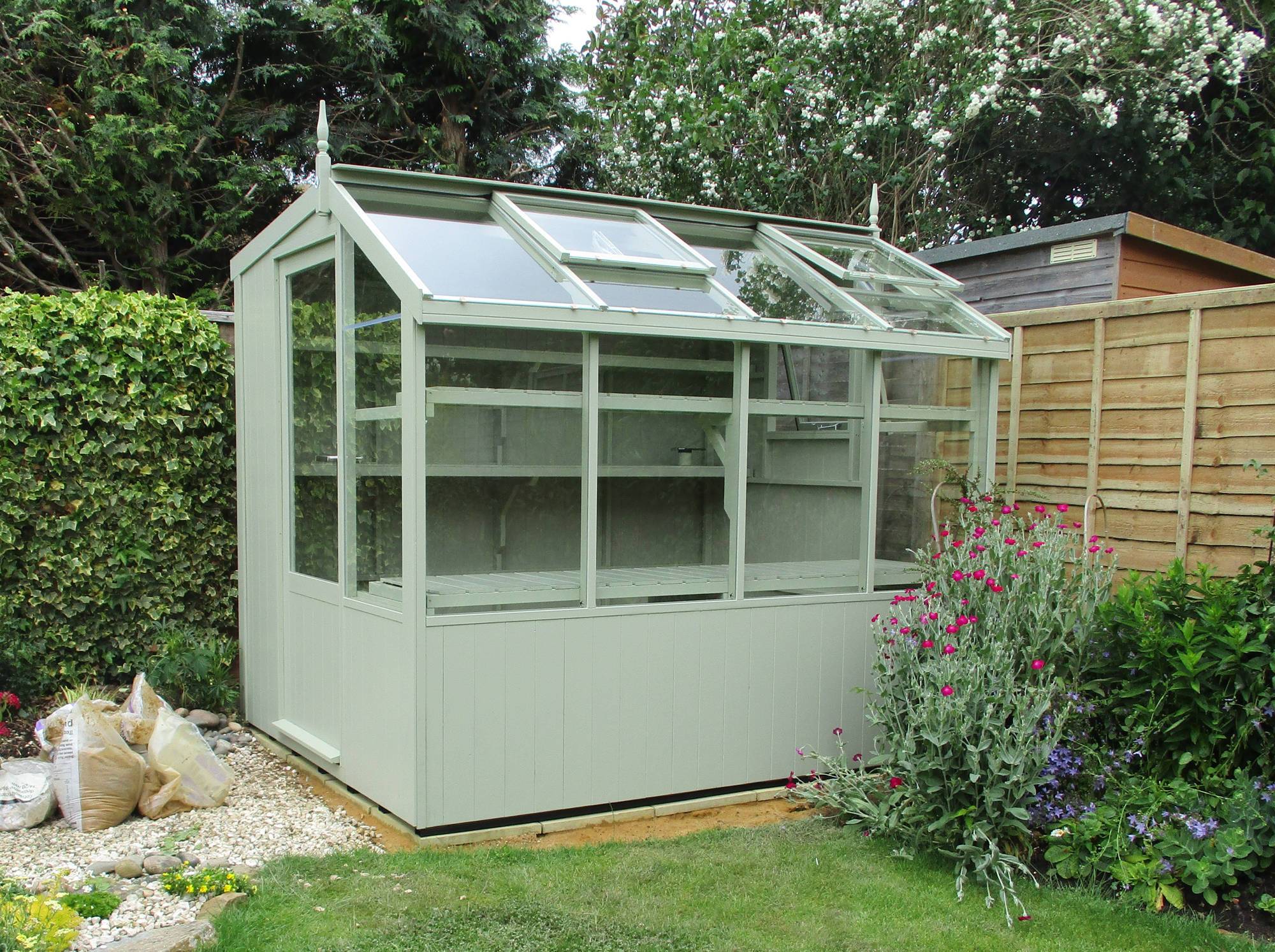 Swallow Jay 6x6 Wooden Potting Shed Greenhouse Stores