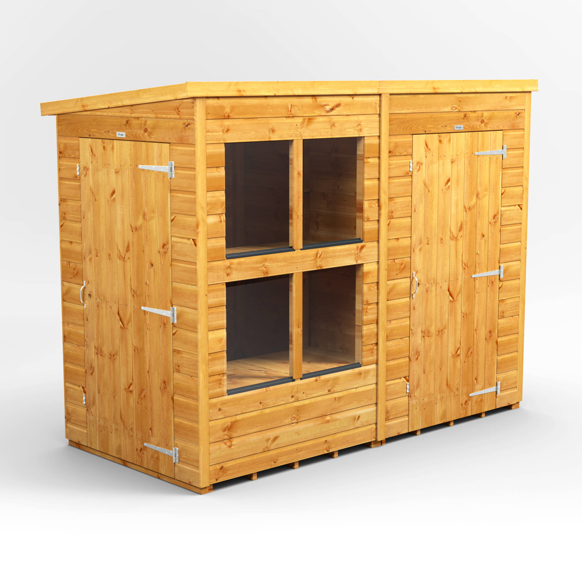 Power 8x4 Pent Potting Shed Combi 10 OFF SALE