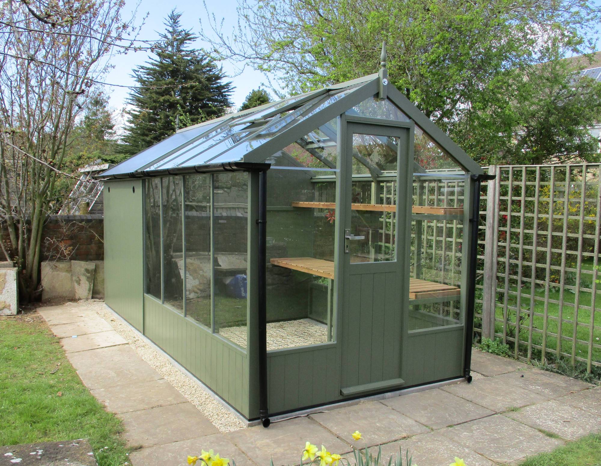 Swallow Kingfisher 6x10 Greenhouse + 4ft Shed Combination