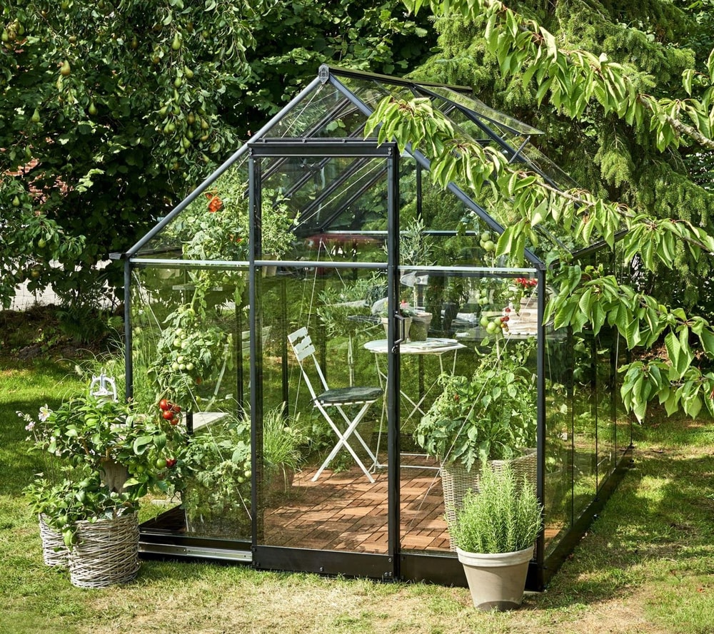 8x6 Halls Qube Greenhouse | Free UK Delivery