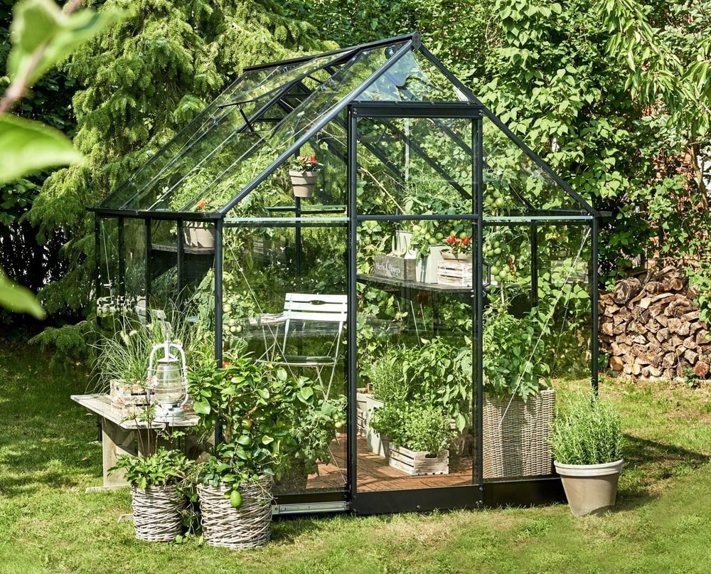 8x6 Halls Qube Greenhouse | Free UK Delivery