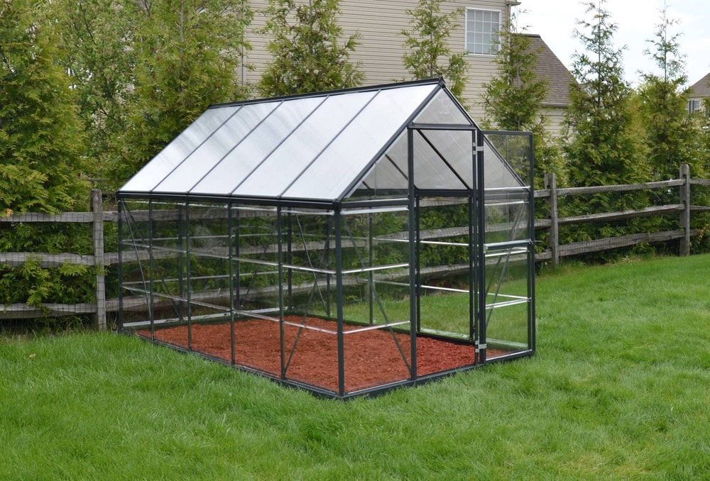 Palram Canopia Hybrid 6x10 Grey Polycarbonate Greenhouse