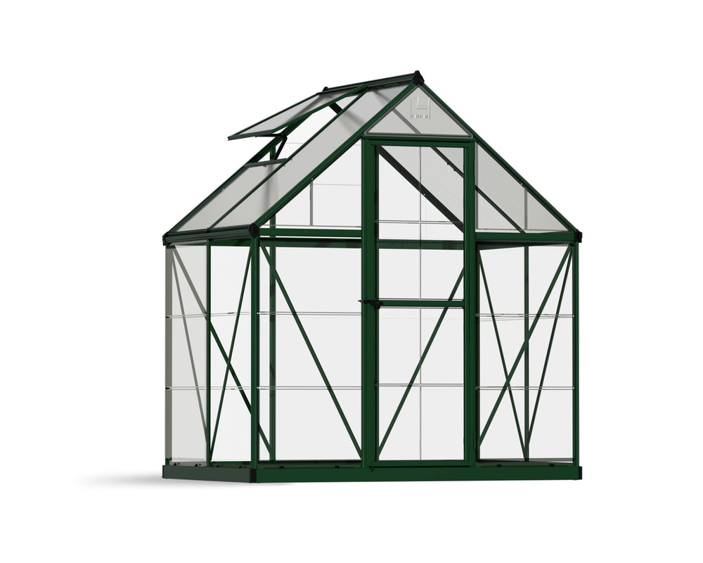 Palram Canopia Hybrid 6x4 Green Polycarbonate Greenhouse