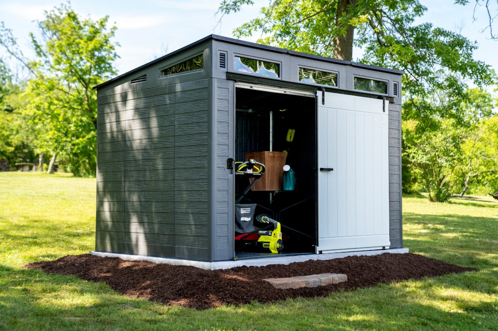 Suncast Modernist 10x7 Barn Door Shed | Free Delivery