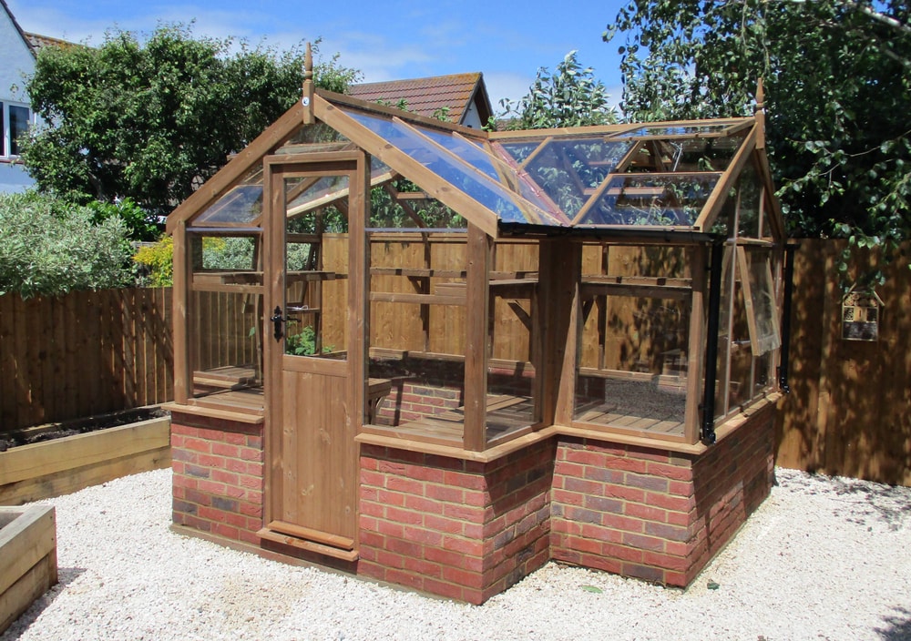 Swallow Cygnet 6x11 T-Shaped Wooden Greenhouse