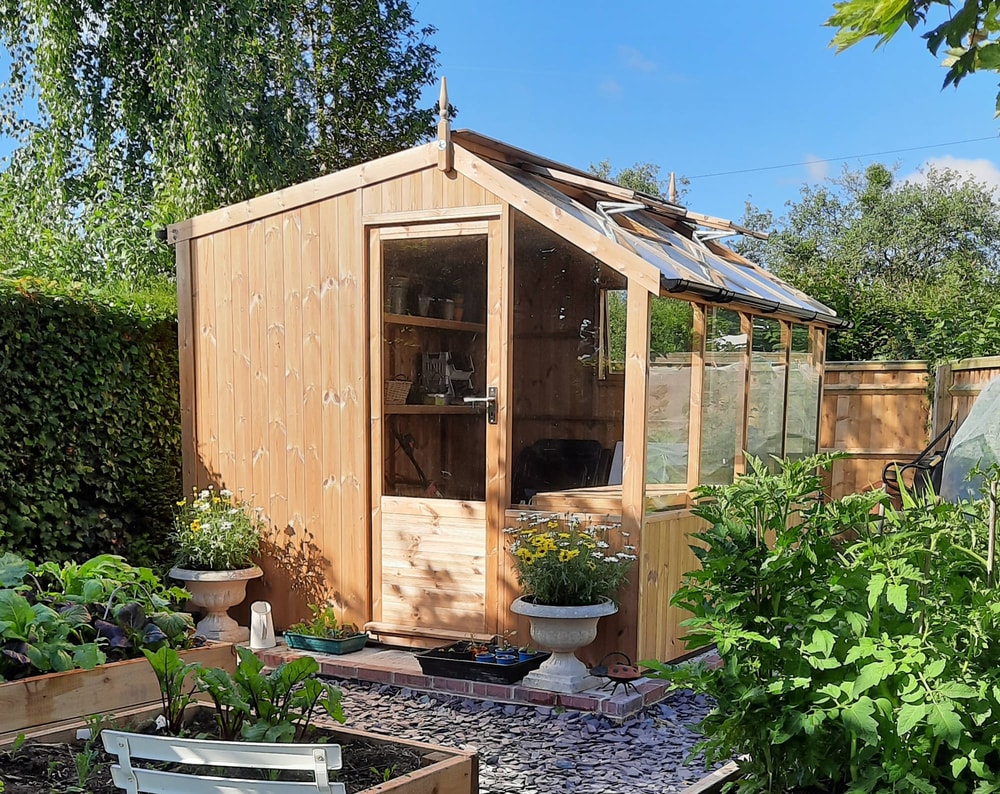 Swallow Rook 8x10 Wooden Potting Shed | Install Included