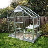 6x4 Halls Popular Greenhouse Toughened | Greenhouse Stores