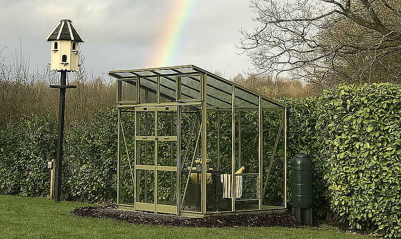 Elite Edge 4x10 Pent Roof Greenhouse Toughened