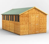 Power 16x10 Apex Wooden Shed