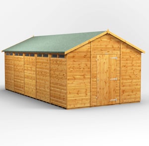 Power 20x10 Apex Security Shed