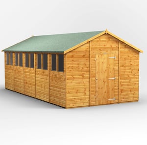 Power 20x10 Apex Wooden Shed