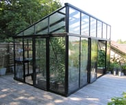 10x12 Janssens Modern Pent Roof Greenhouse