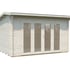 Palmako Ines 3.9x3m Log Cabin White Dip