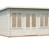 Palmako Lisa 4x3m Log Cabin White Dip