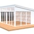 Palmako Nova 3.9m x 5m Pent Log Cabin White Paint