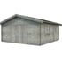 Palmako Roger 5.4m x 5.4m Wooden Garage Wooden Doors Grey Dip