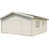 Palmako Roger 5.4m x 5.4m Wooden Garage Wooden Doors White Dip