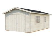 Palmako Roger 3.6m x 5.5m Wooden Garage with Wooden Doors