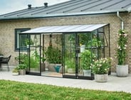 6x12 Halls Qube Lean to Greenhouse - Toughened Glazing