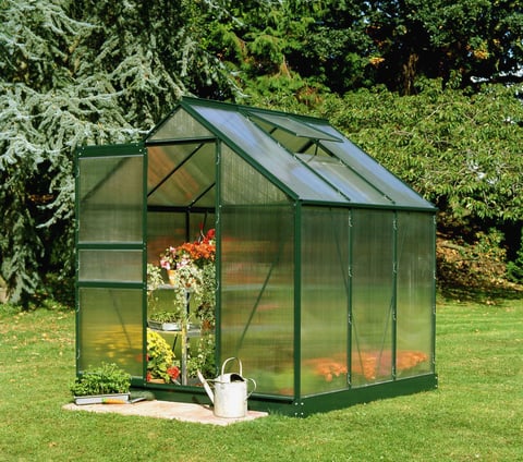 6x6 Green Halls Popular Greenhouse Polycarbonate