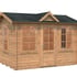 Palmako Claudia 3.2x2.4m Log Cabin Brown Dip