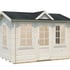 Palmako Claudia 3.2x2.4m Log Cabin White Dip