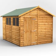 Power 10x8 Overlap Apex Wooden Shed