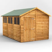 Power 12x8 Overlap Apex Wooden Shed