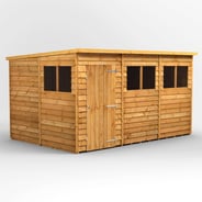 Power 12x8 Overlap Pent Wooden Shed