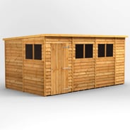 Power 14x8 Overlap Pent Wooden Shed