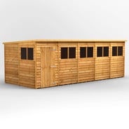 Power 20x8 Overlap Pent Wooden Shed