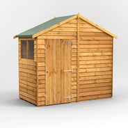 Power 4x8 Overlap Apex Wooden Shed