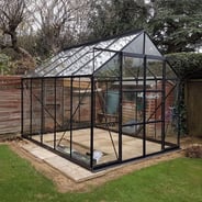 Vitavia 8x10 Black Phoenix 8300 Greenhouse - Toughened Glass