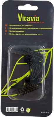 Vitavia Glazing Spring Clips Black (20 pieces)