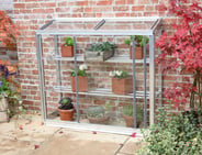 1x3 Access Half Westminster Mini Lean To Greenhouse Toughened Glass