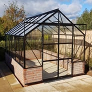 Vitavia Cassandra Black 8x12 9900 Dwarf Wall Greenhouse