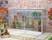 1x5 Access Half Westminster Mini Lean To Greenhouse Toughened Glass