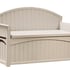 Suncast 189 Litre Plastic Storage Bench in Light Taupe