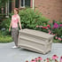 Suncast 276 Litre Plastic Storage Box With Seat with Wheels