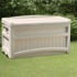 Suncast 276 Litre Plastic Storage Box With Seat in Taupe