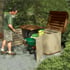 Suncast 7x3 Kensington FIve Plastic Garden Store Lawn Mower Storage