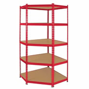 Bulldog 90cm 5 Tier Corner Racking in Red