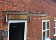 Radiant 120cm Glass Door Canopy