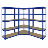 Bulldog 90cm 5 Tier Corner Racking Set in Blue