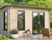 Power 14x10 Apex Log Cabin 44mm