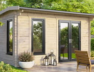 Power 14x14 Apex Log Cabin 44mm