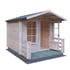 Shire 8x8 Mauldon log Cabin with Veranda