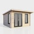 Power 12x10 Pent Log Cabin Left Hand Door