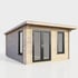 Power 12x12 Pent Log Cabin Left Hand Door