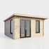 Power 14x10 Pent Log Cabin Left Hand Door